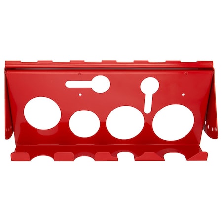 Adjustable Hanging Power Tool Rack Accessory Red